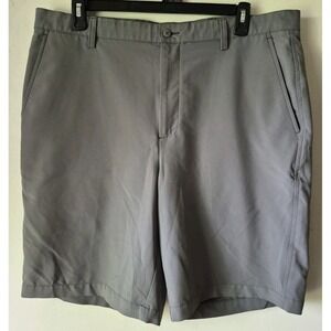 FootJoy Men's Chino Shorts 40 Gray Casual Flat Front Stretch Performance Golf